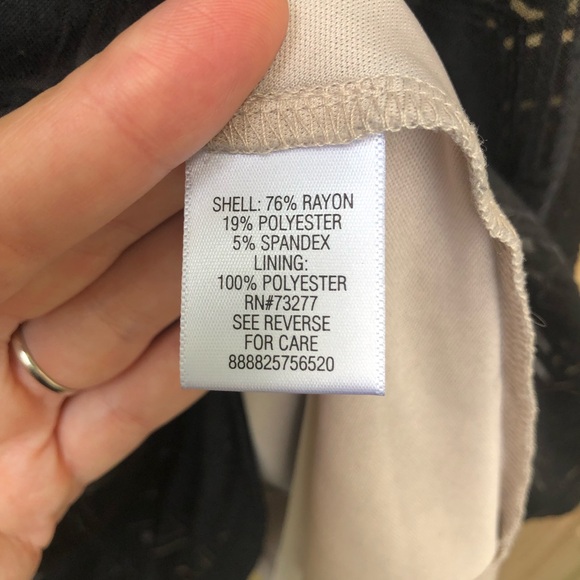 Candie’s Skater Dress Size S Black Nude Chevron Sleeveless Stretch Cross Back - Picture 8 of 12